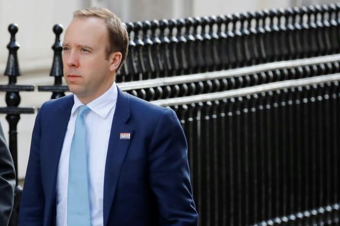 Britain's Health Secretary Matt Hancock said he was 'delighted' at the response