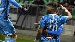 Payet scored with a powerful strike from the tightest of angles