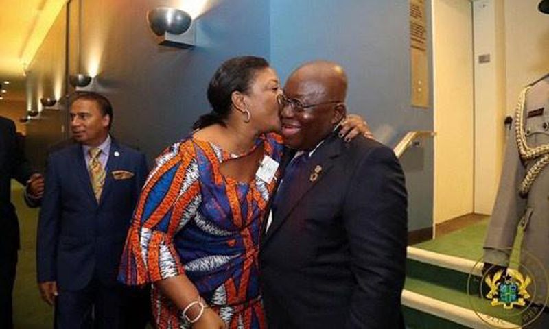 Akufo Addo and wife, Rebecca