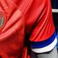The new Adidas-designed Russian football team shirt has the national flag colours, white, red and blue, inverted on the sleeve, according to critics
