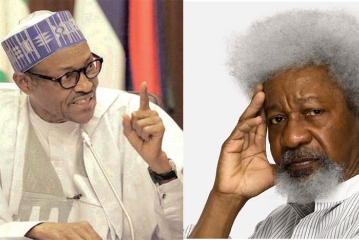“Your qualifications are in English literature; you’re not a medical prof.” – Buhari cuts Prof. Soyinka to size