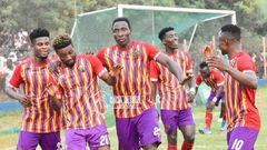 Hearts of Oak struck twice in 4 minutes through substitute Benard Arthur and Kofi Kordzi