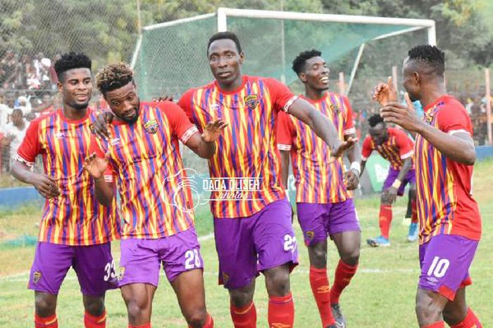 Hearts of Oak struck twice in 4 minutes through substitute Benard Arthur and Kofi Kordzi