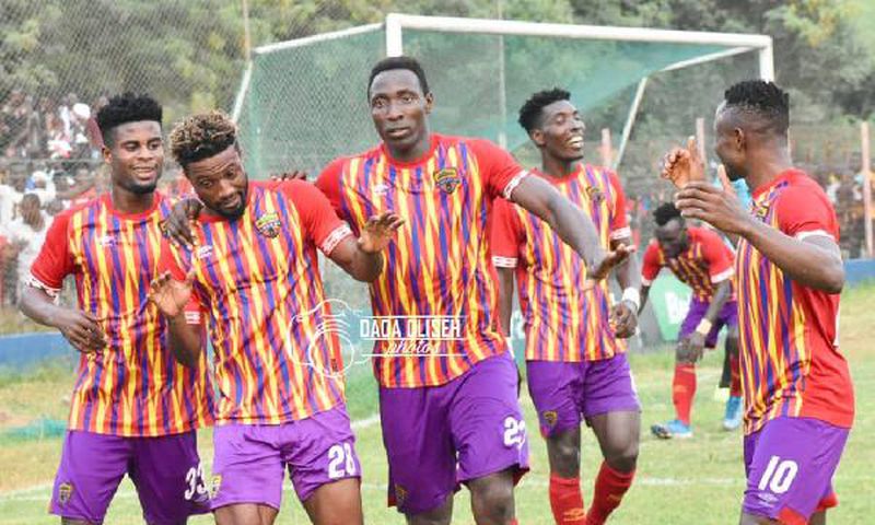 Hearts of Oak struck twice in 4 minutes through substitute Benard Arthur and Kofi Kordzi