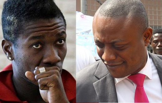 Maurice Ampaw and Asamoah Gyan