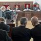 Manuel Chaves (R) and Jose Antonio Grinan are among 21 former senior Socialists in the Andalusian regional government accused in the trial, which lasted a year
