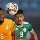 Ivory Coast international Wilfried Kanon (L) was among the scorers as Pyramids of Egypt routed Nouadhibou of Mauritania 6-0 in the CAF Confederation Cup