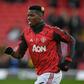 Manchester United midfielder Paul Pogba warms up ahead of the Premier League match against Watford at Vicarage Road