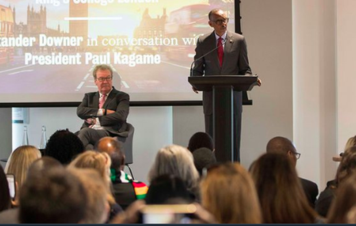 President Kagame speaks at King’s College in London International School for Government