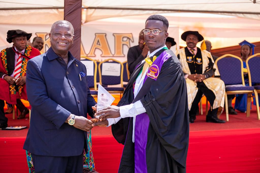 Alhassan Mohammed graduates at KAAF University