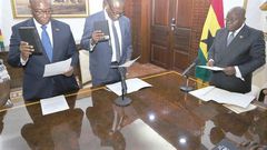 Nana Addo and the two envoys