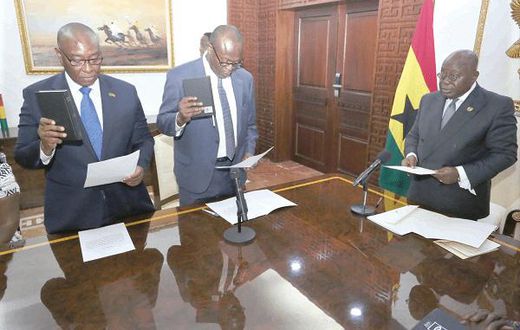 Nana Addo and the two envoys