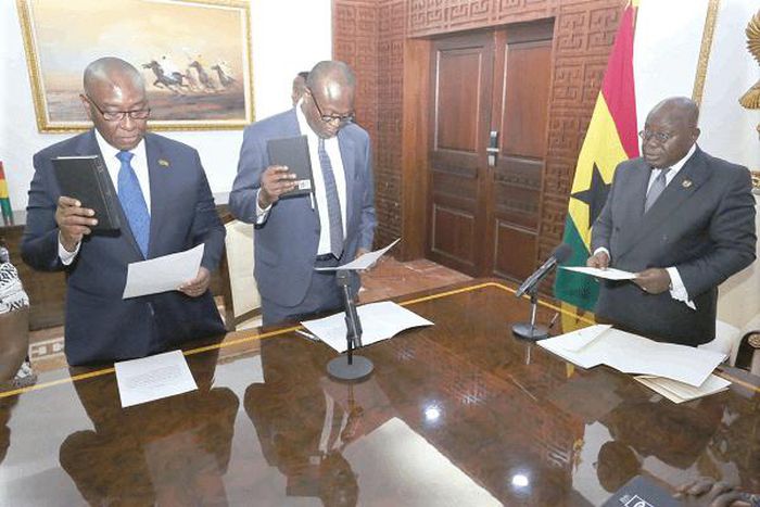 Nana Addo and the two envoys