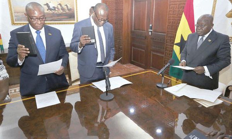 Nana Addo and the two envoys