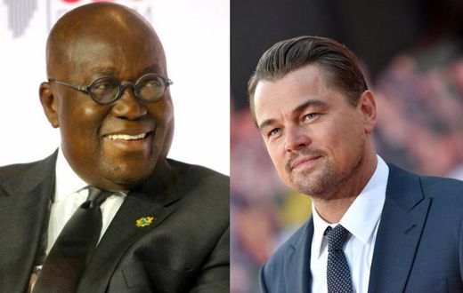 Akufo Addo and Leonardo DiCarprio