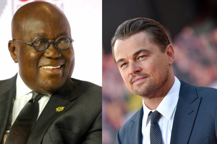 Akufo Addo and Leonardo DiCarprio
