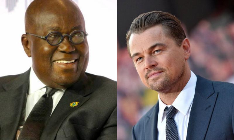 Akufo Addo and Leonardo DiCarprio
