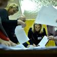 A polling station during Belarus parliamentary polls on Sunday, which observers found were "in danger of becoming a formality"