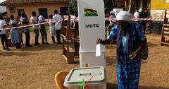 Ghanaians vote
