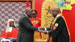 Nana Addo meets leadership of Parliament