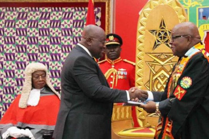 Nana Addo meets leadership of Parliament