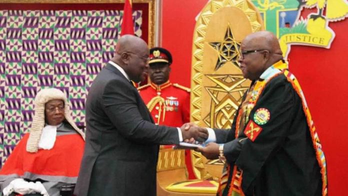 Nana Addo meets leadership of Parliament