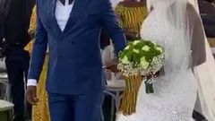 Dr. Osei Kwame Despite and beautiful bride