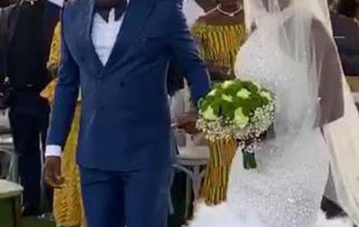 Dr. Osei Kwame Despite and beautiful bride