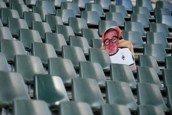 A Borussia Moenchegladbach fan project has printed out life-sized figures of fans to fill empty seats at Borussia Park.