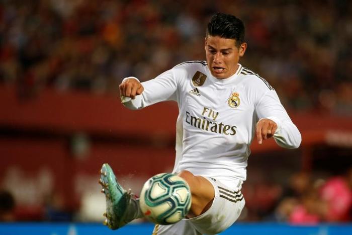 James Rodriguez has played nine times for Real Madrid this season.