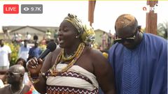 Watch the ongoing wedding between Fella Makafui and Medikal