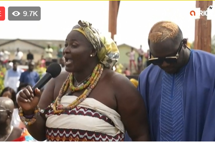 Watch the ongoing wedding between Fella Makafui and Medikal