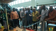 President Akufo-Addo at Kotoka International Airport