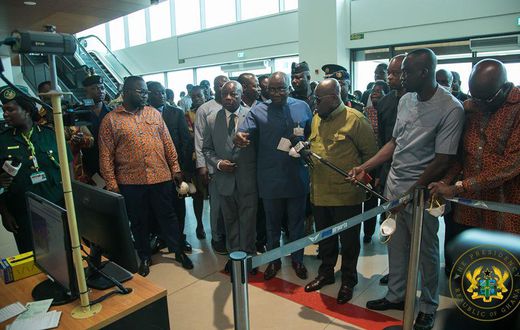 President Akufo-Addo at Kotoka International Airport