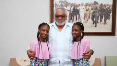 19-yr-old siamese twins separated at Korle Bu visit grateful to Rawlings