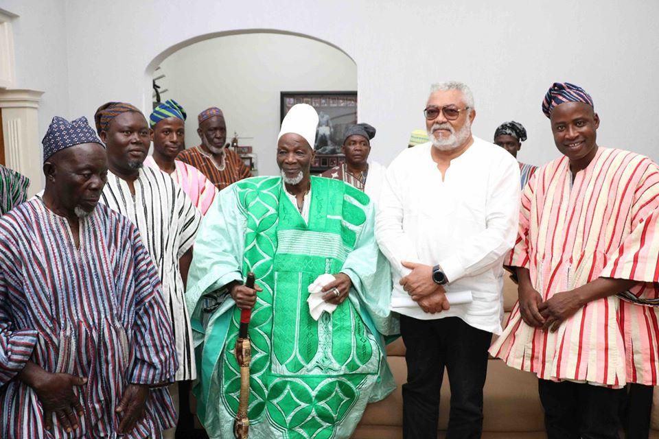 Rawlings with Yaa-Naa