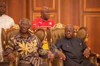 Otumfuo hangs out with Kufuor