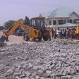 Minister orders destruction of illegal road pavement in Tema