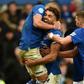 Dominic Calvert-Lewin (second left) scored Everton's third goal as they moved up to seventh in the Premier League
