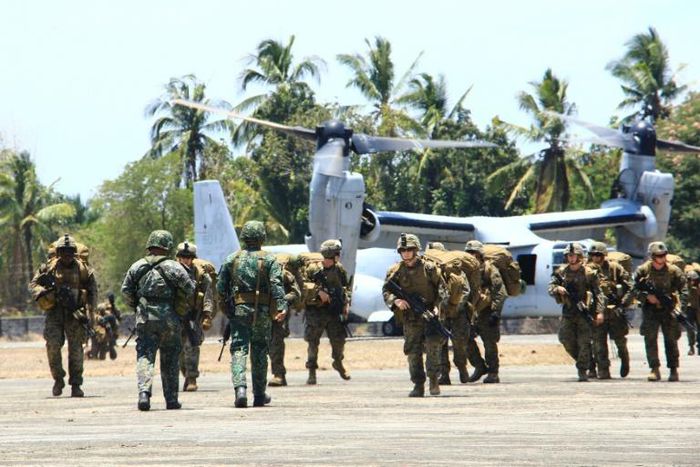 The US troops that take part in the war games usually come from its bases in Japan and South Korea, which have both been hit hard by the virus