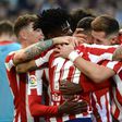 Atletico Madrid's Argentine forward Angel Correa came off the bench to play a star role