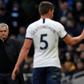Jose Mourinho (left) wants Jan Vertonghen (right) to remain at Tottenham