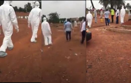 How the man who reportedly died of coronavirus in Ghana was buried in Kumasi (video)