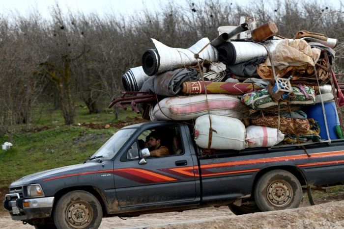 The offensive has triggered the largest wave of displacement in Syria's civil war, with 800,000 people fleeing since December, according to the UN