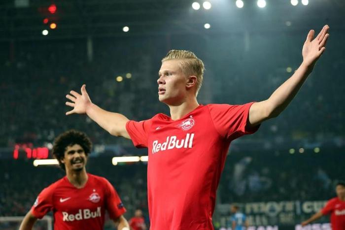One to watch: Erling Braut Haaland has scored 28 goals in 21 games for Salzburg this season