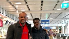 Anim Cudjoe and his manager Anm Addo