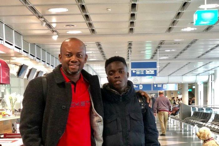 Anim Cudjoe and his manager Anm Addo