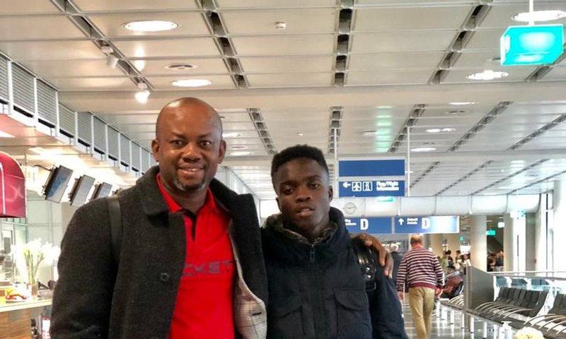 Anim Cudjoe and his manager Anm Addo