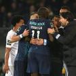 Players from both sides as well as Porto coach Sergio Conceicao attempted to stop Moussa Marega from leaving the pitch