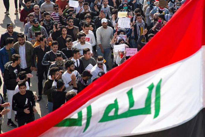 Iraqi students also protested in the southern city of Basra on Thursday, the day after a night of violence blamed on supporters of Sadr